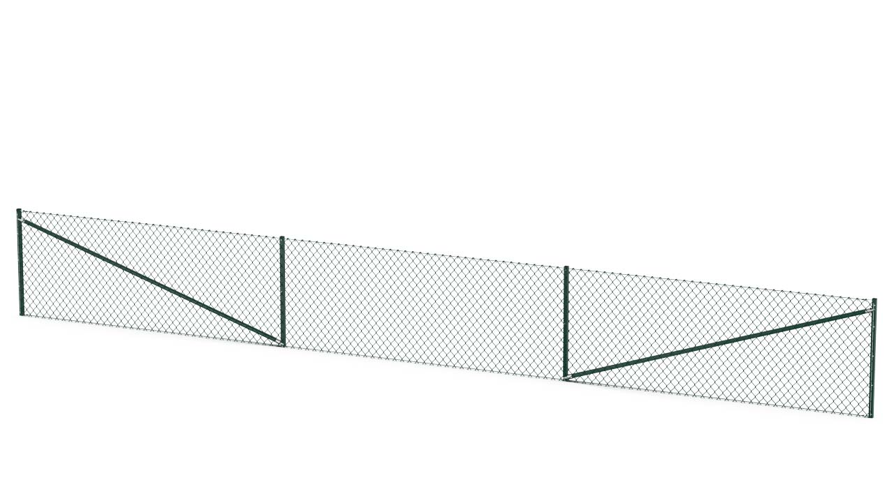 Stängselpaket 25m - Mörkgrönt 1000x50 mm